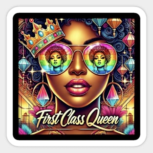 FirstClassQueen  Glamorous Aviator Sticker